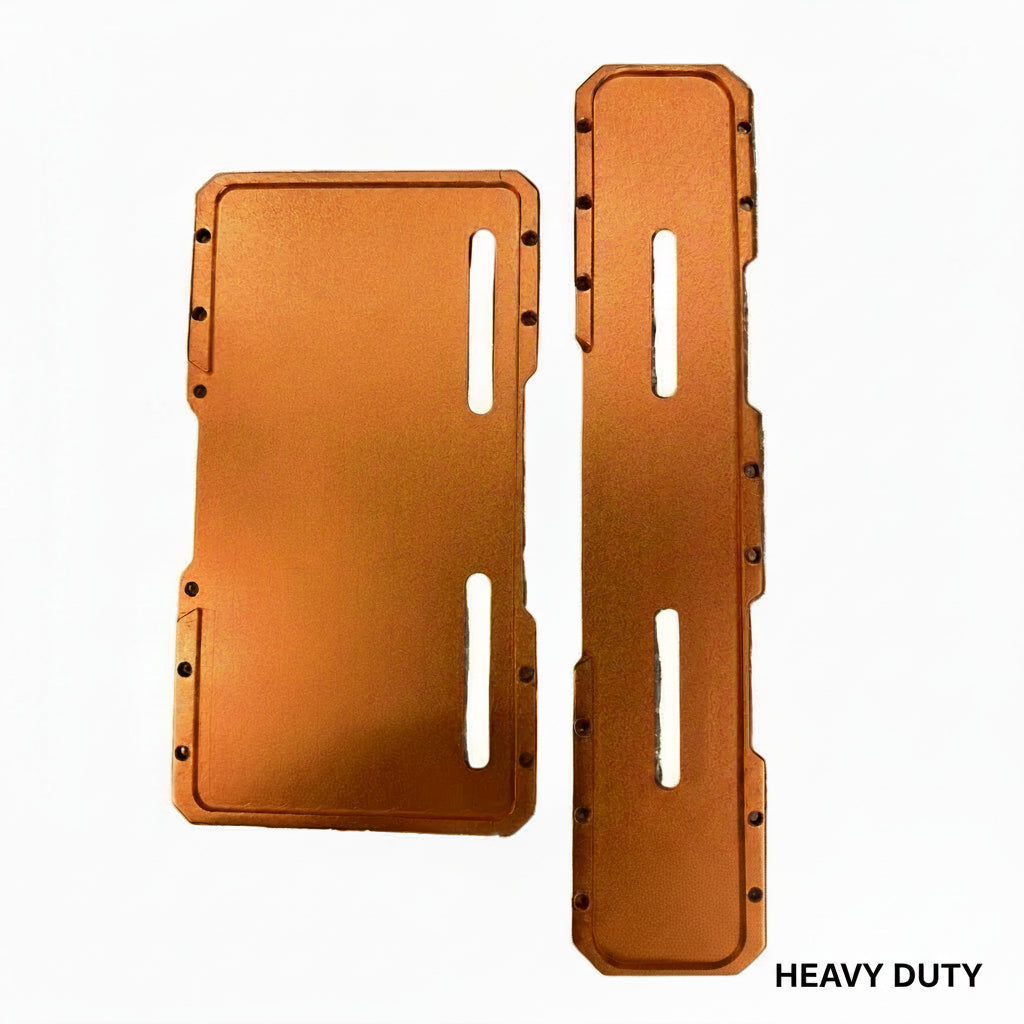 MK Racing | MK Racing Universal Orange Heavy-Duty Armor Number Plate Frame Set for Motorcycles - Orange