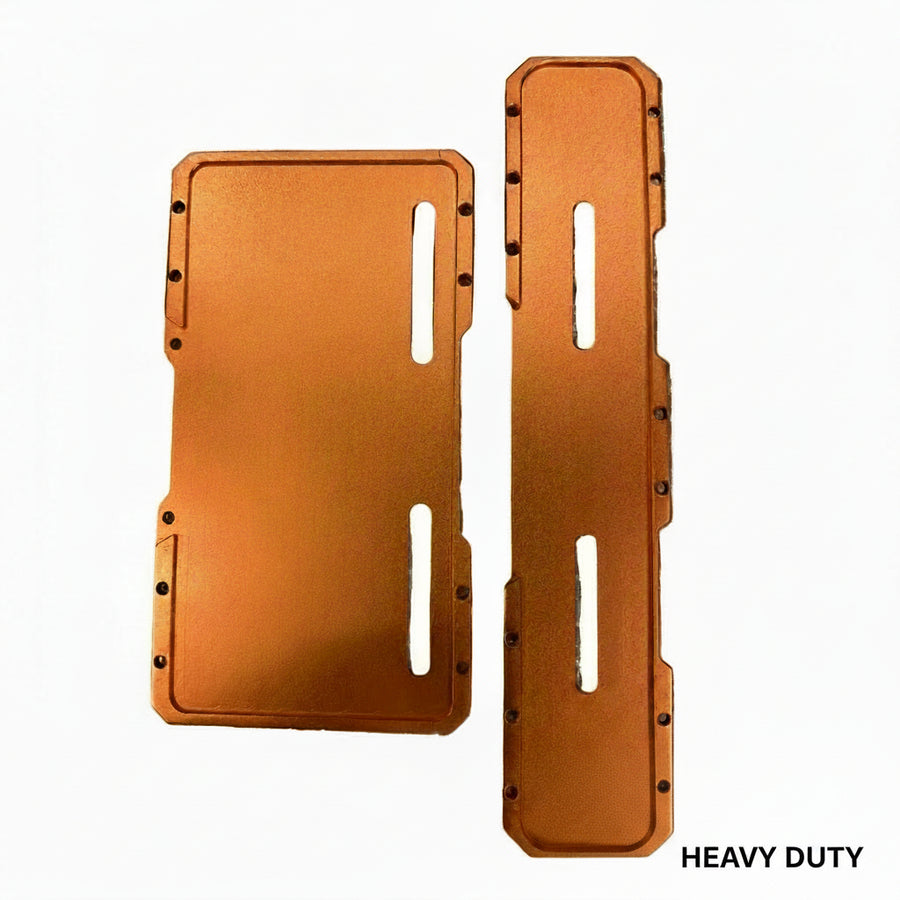 MK Racing | MK Racing Universal Orange Heavy-Duty Armor Number Plate Frame Set for Motorcycles - Orange