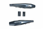 MK Racing | MK Racing  Stainless Steel Performance Slip-On Exhaust Muffer for Royal Enfield Continental GT 650 (Pair)