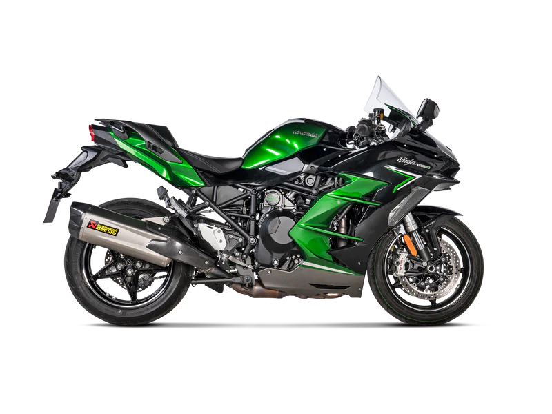 S-K10SO30-HGIT | AKRAPOVIC | Kawasaki Ninja H2 SX 2023-25 | Slip-On Line (Titanium)