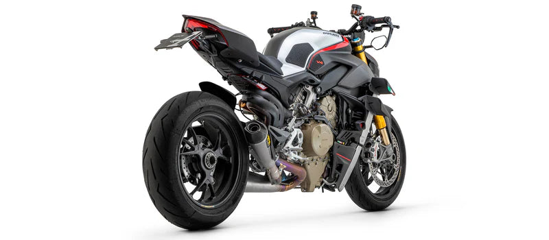 ARROW EXHAUST | DUCATI STREETFIGHTER V4 / PANIGALE V4 2020-24 | Titanium Works silencers (right and left) with stainless steel link pipies | 71161PK