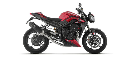 71505VAN | ARROW | Triumph STREET TRIPLE 765 RS 2023-24 | Homologated full system with Veloce aluminium "Dark" silencer