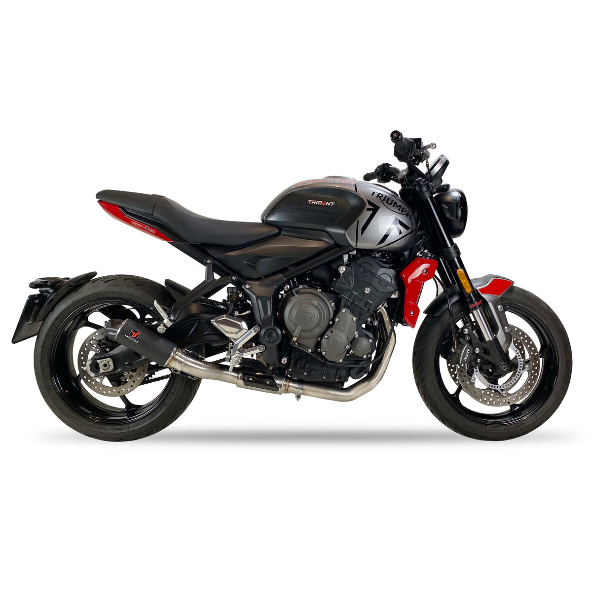Ixil Exhaust | Triumph Trident 660 IXRACE DC1 Carbon Fiber Full Exhaust System