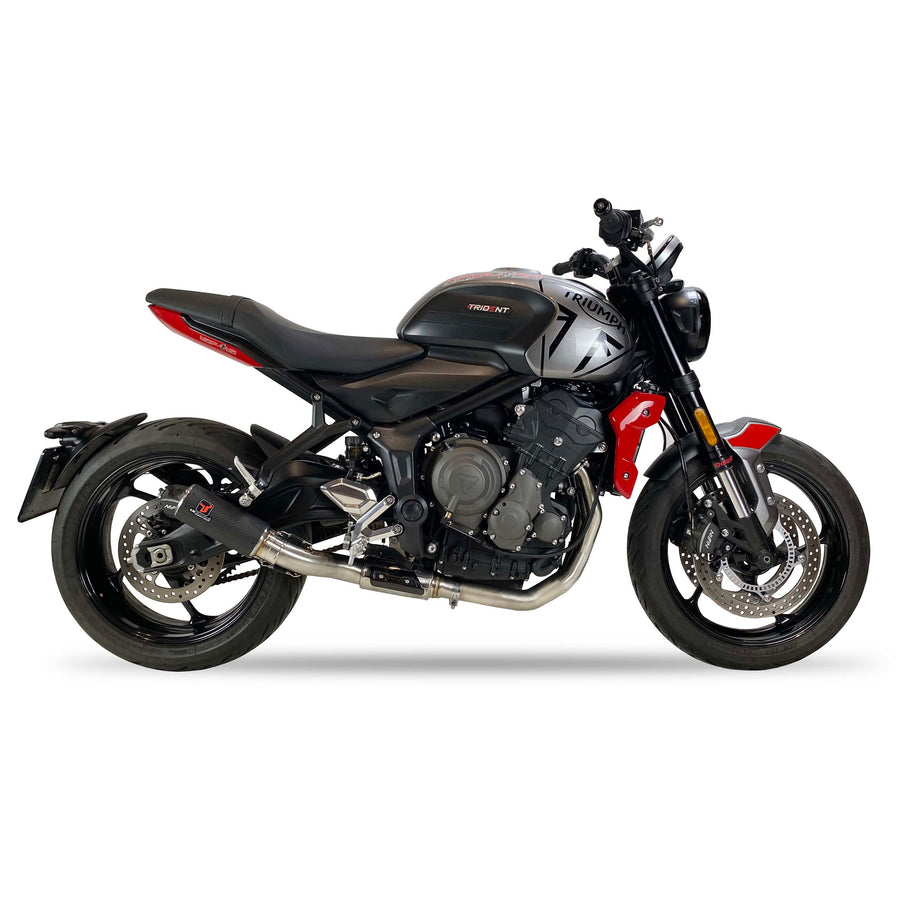 Ixil Exhaust | Triumph Trident 660 IXRACE DC1 Carbon Fiber Full Exhaust System