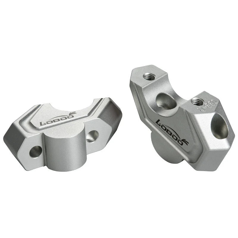 LOBOO | LOBOO Handlebar Risers for BMW F900GS / ADV (2025+) & F850GS | 25mm Setback & 19mm Rise Offset Kit