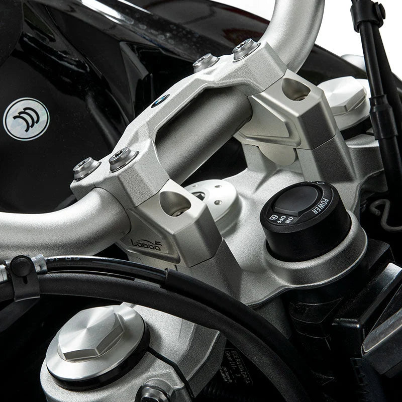 LOBOO | LOBOO Handlebar Risers for BMW F900GS / ADV (2025+) & F850GS | 25mm Setback & 19mm Rise Offset Kit