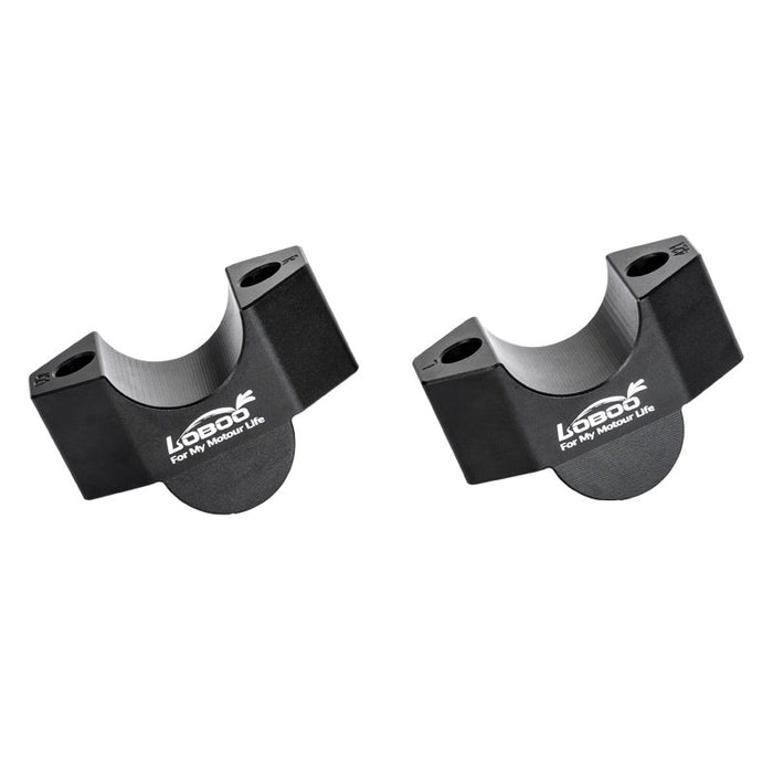 11.3.02421.001.11 | LOBOO | LOBOO 25mm Handlebar Risers for Suzuki V-Strom 800DE (2024+) | CNC Aluminum Ergonomic Upgrade