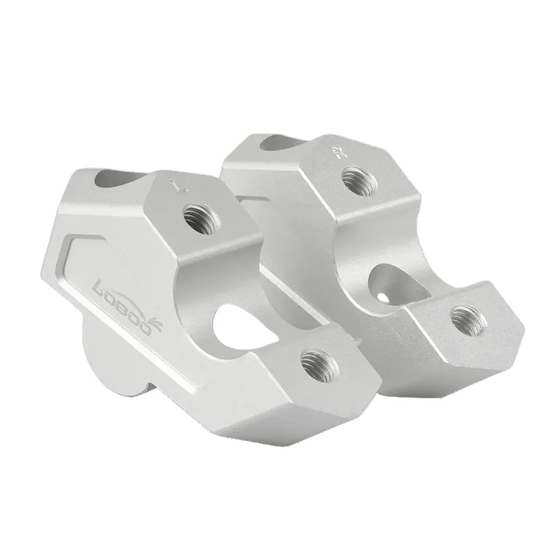 LOBOO | LOBOO Handlebar Risers for BMW F800GS (2025+) & F750GS | 23mm Rise / 20mm Setback Offset Kit