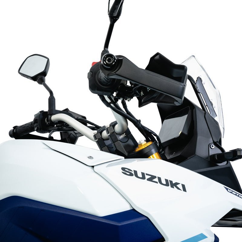11.3.02421.001.11 | LOBOO | LOBOO 25mm Handlebar Risers for Suzuki V-Strom 800DE (2024+) | CNC Aluminum Ergonomic Upgrade