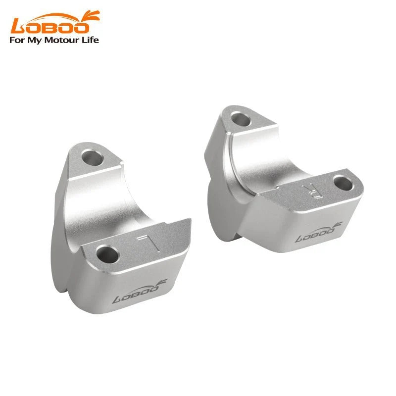 LOBOO | LOBOO 25mm Handlebar Risers for Triumph Tiger 1200 GT Pro (2023+) | CNC Aluminum Bar Mounts