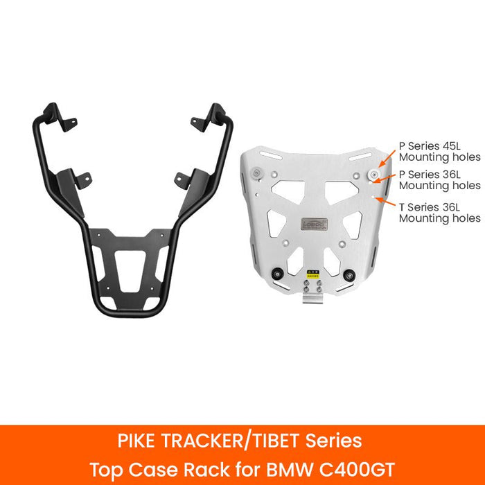 11.6.01101.001.11 | Loboo | BMW C400 GT (2018-) Top Case Rack (Enhanced Version) | LOBOO JPT101W-BK | Fits P45T P36T T36T C40T