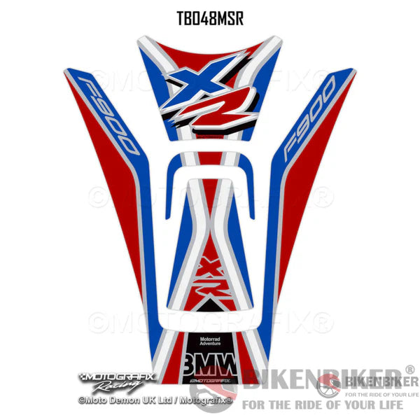 BMW F900XR F900 XR 2020 2021 2022 2023 Motorcycle Tank Pad Protector Motografix 3D Gel TB048MSB