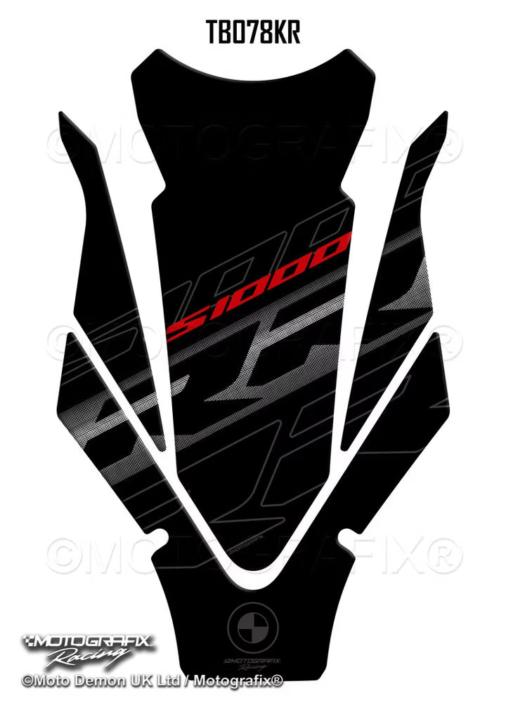 Motografix | Motografix BMW S1000RR 2025–2026 3D Gel Tank Pad - Red / Black