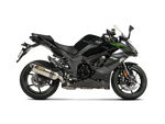 S-K10SO32-HRT | AKRAPOVIC | Kawasaki Ninja 1100SX 2025-26 Slip-On Line (Titanium)