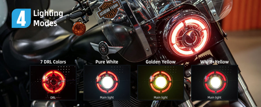 KTOVOL | KTOVOL Custom LED Headlight Assembly for Royal Enfield Continental GT 650 & Interceptor 650