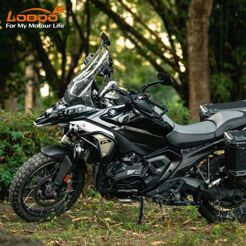 LOBOO | LOBOO Adjustable Aluminium Handguards with Wind Deflectors for BMW GS