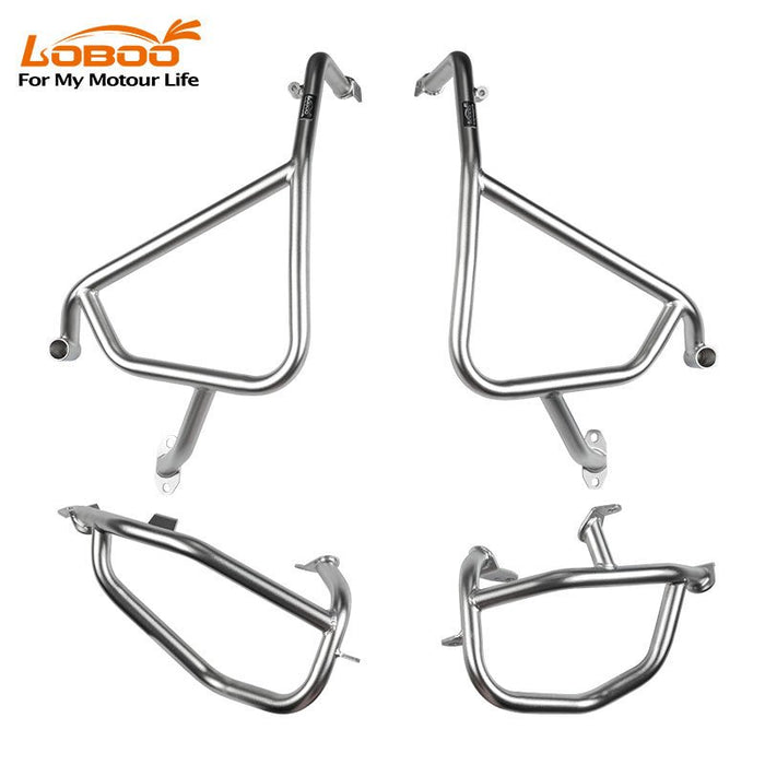 LOBOO | LOBOO Crash Bars for F800GS (24-) | Stainless Steel Engine Guard with Light Mount