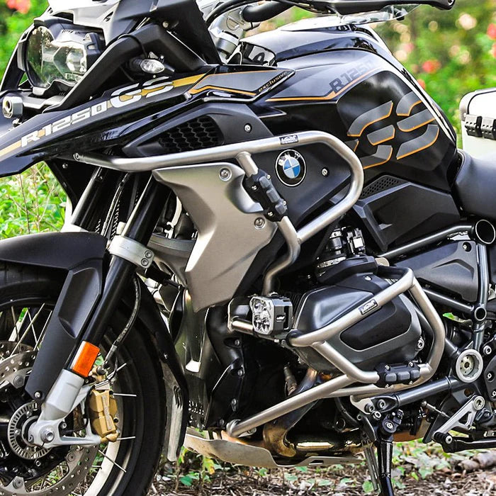 LOBOO Stainless Steel Cylinder Head Guards for BMW R1250GS / ADV / R / RS | Maintenance-Friendly 25mm Crash Bars
