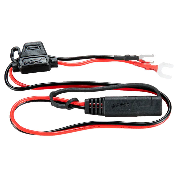 LOBOO CSAE-19 SAE Quick-Connection Cable - 18AWG Fused Battery Lead for Motorcycle Chargers, Tenders & Air Pumps - IPX5 Waterproof - 20"/47" Length