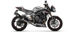 71002VAN | ARROW | TRIUMPH STREET TRIPLE 765 RS 2020-2022 | Catalytic homologated full system with Veloce aluminium "Dark" silencer