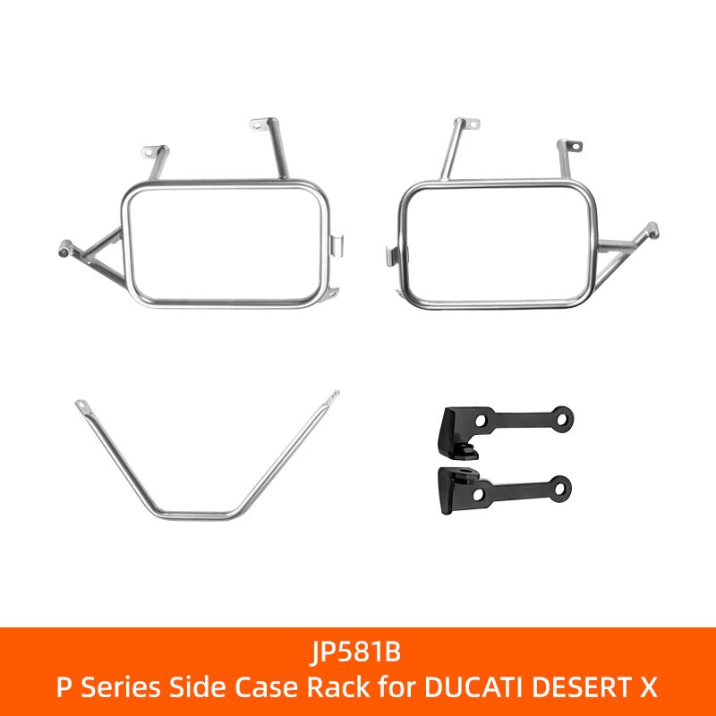 11.6.01581.002.01 | Loboo | Ducati Desert X Side Case Rack | LOBOO JP581B PIKE TRACKER Series