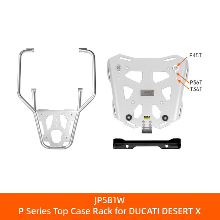 11.6.01581.001.01 | Loboo | Ducati Desert X Top Case Rack | LOBOO JP581W | Pike Tracker, Tibet & Conqueror Series
