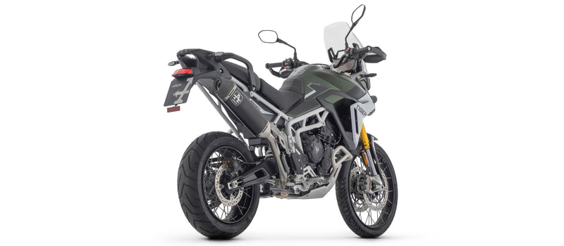 72006VAN | ARROW EXHAUST | Triumph TIGER 900 2024 | Veloce aluminium "Dark" silencer