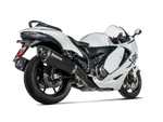 S-S13SO4-HRAATBL | AKRAPOVIC EXHAUST | Suzuki GSX-1300R Hayabusa 2025-2026 Titanium Slip-On Line Exhaust System