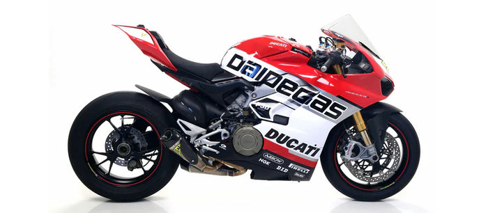 ARROW EXHAUST | Ducati Panigale V4 / V4S 2018-19 | Titanium Works silencers (right and left) with carby end cap | 71146PK