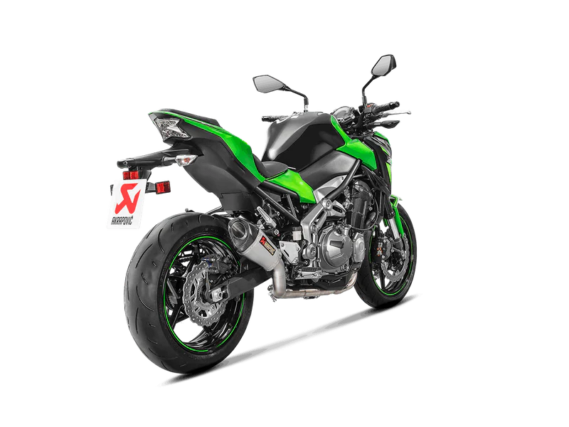 AKRPOVIC | Kawasaki Z900 2017 -2019 Slip-On Line (Titanium) - Shorty | S-K9SO4-ASZT