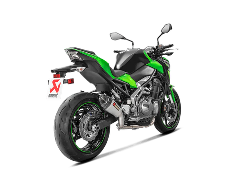 AKRPOVIC | Kawasaki Z900 2017 -2019 Slip-On Line (Titanium) - Shorty | S-K9SO4-ASZT