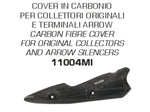 Arrow | Arrow Carbon Fiber Heat Shield for Kawasaki Z900 2020
