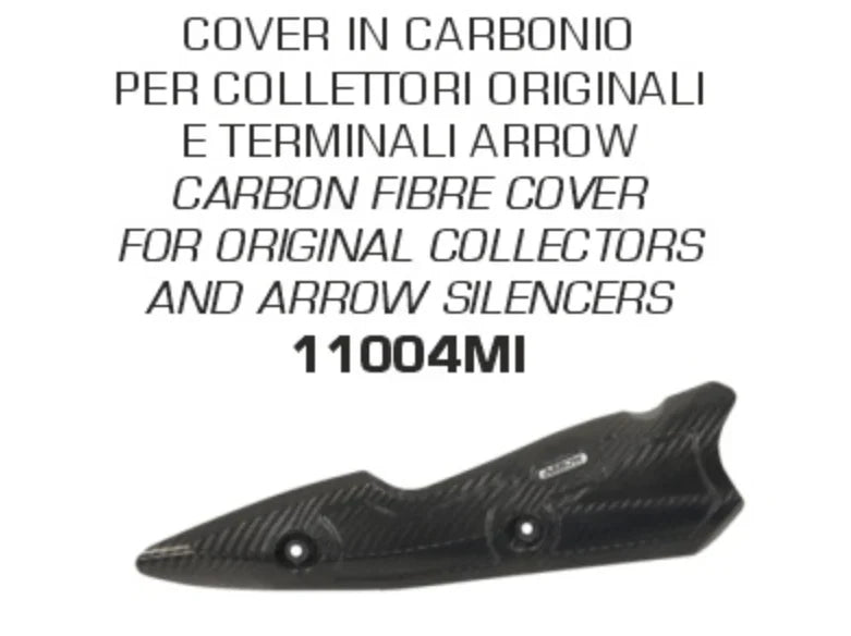 Arrow | Arrow Carbon Fiber Heat Shield for Kawasaki Z900 2020