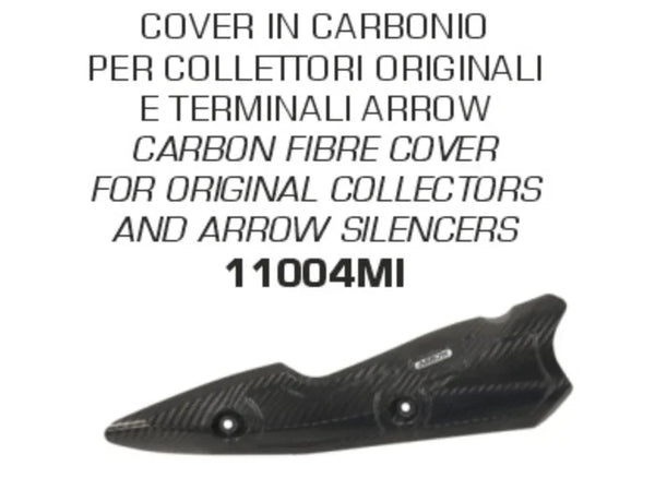 Arrow | Arrow Carbon Fiber Heat Shield for Kawasaki Z900 2020