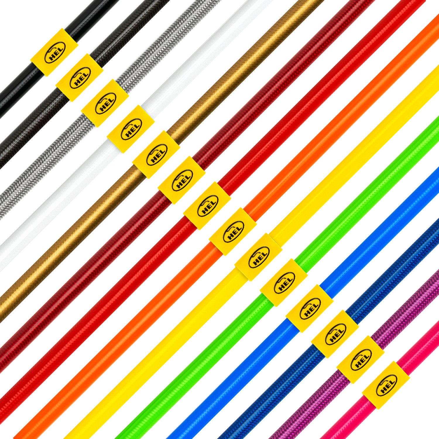 HEL | HEL Performance Braided Brake Line Kit for Suzuki GSX1300R Hayabusa ABS (2013-2018) – ABS Delete Full Length Race Set (Suzuki Transparent / Clear)