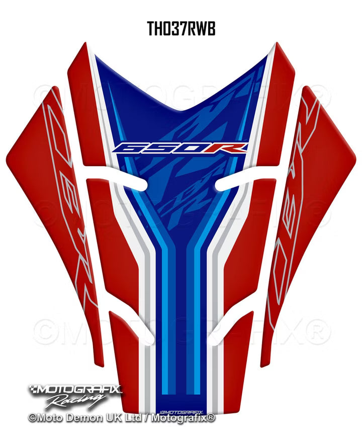Motografix | Motografix  Honda CBR650R 2024–2025 3D Gel Tank Pad - Red / Blue