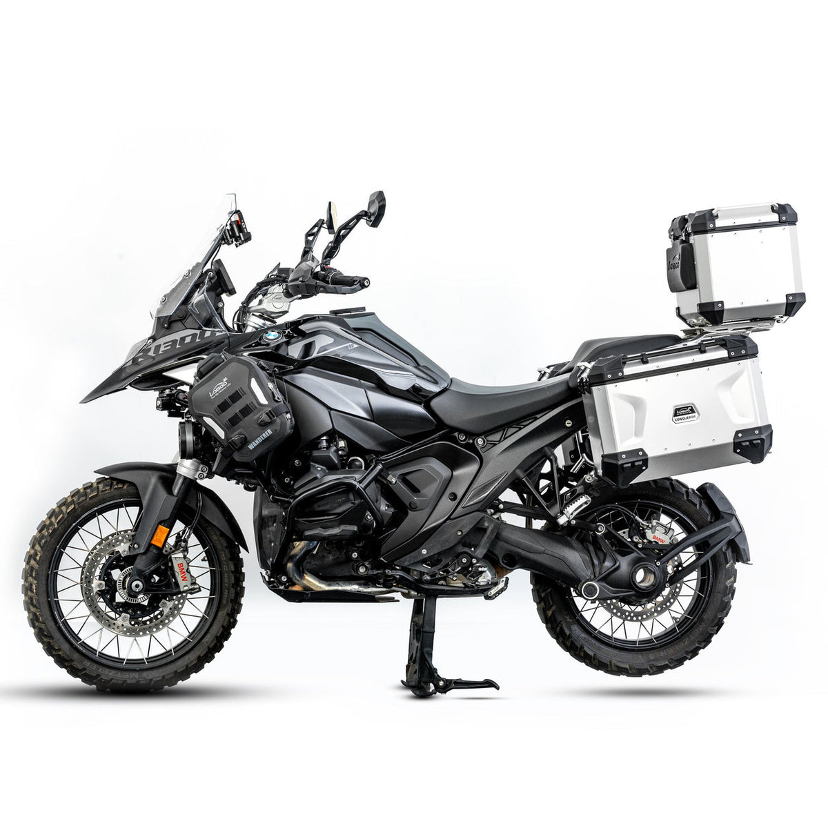 JP151B  | LOBOO | Side Case Rack for BMW R1300GS Adventure | Fits PIKE TRACKER & CONQUEROR Cases, WANDERER Waterproof Bags