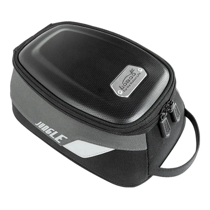 LOBOO JUNGLE BTB03BK Magnetic Motorcycle Tank Bag - 4.5L Quick Release Luggage with 2520D Ballistic Nylon & Charging Port for Steel Tanks