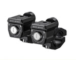 L11 Motorcycle Auxiliary Lights – 15000LM High/Low Beam with 3 Warning Modes, IP68 Waterproof, Intelligent Temp Control (Pair)