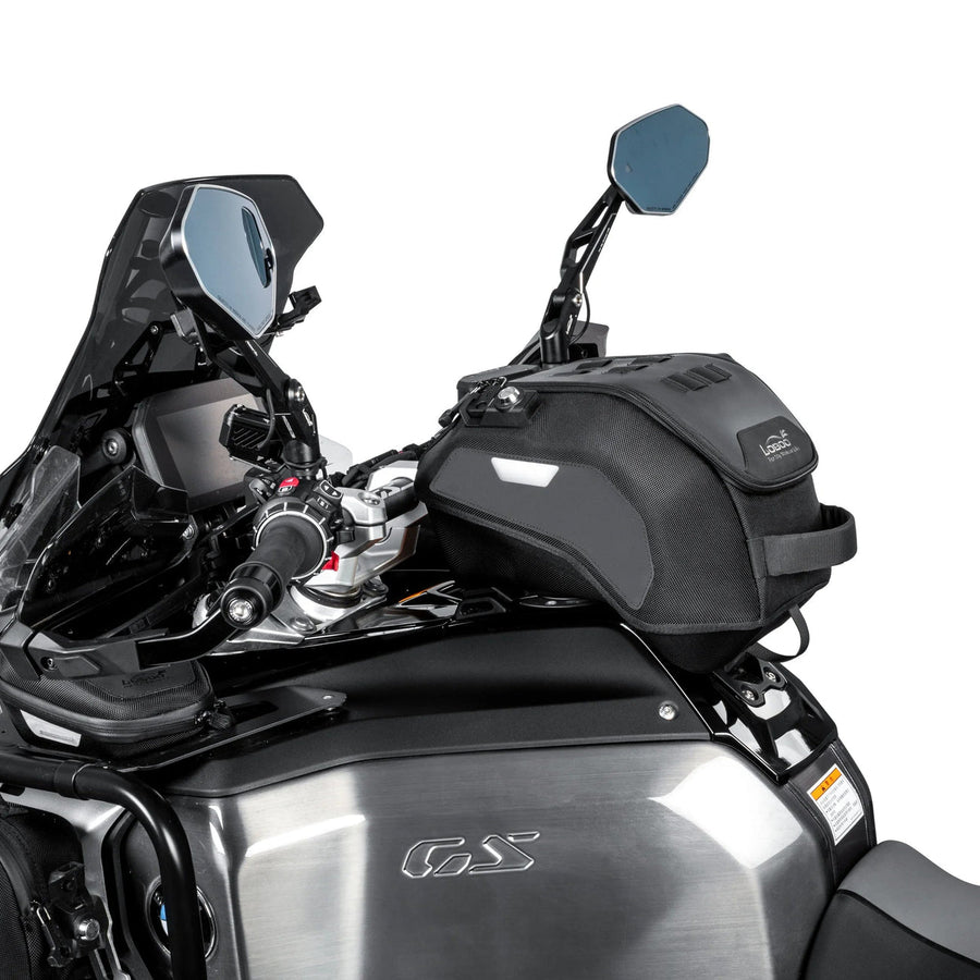 BTB13BK  | LOBOO | LOBOO Motorcycle Tank Bag with Anti-Theft Quick-Release System and Rain Cover, Custom Fit for BMW R1300GS Adventure Original Mounting Points