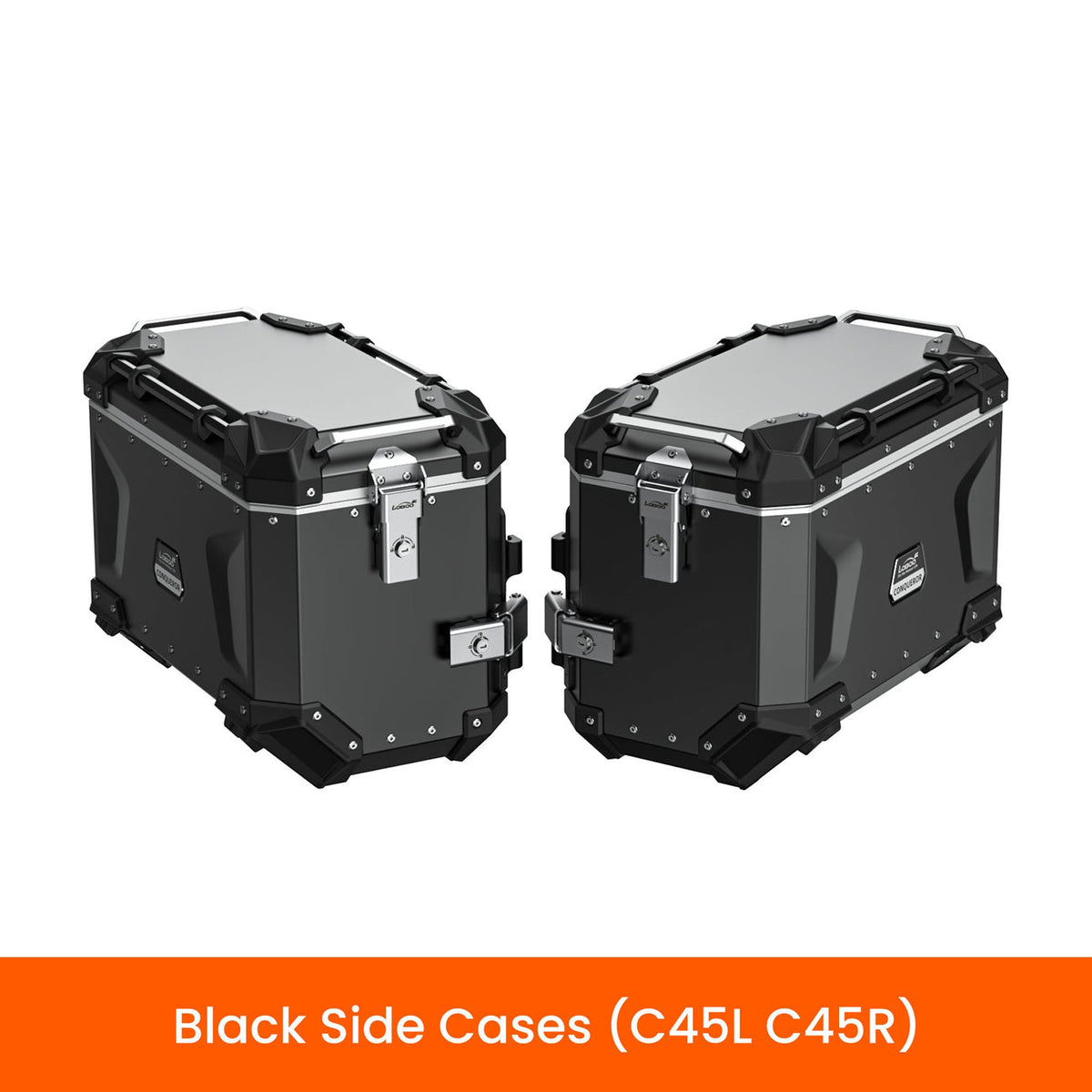 LOBOO | LOBOO CONQUEROR Aluminum Motorcycle Luggage System | BMW R1300GS / R1300GS Adventure
