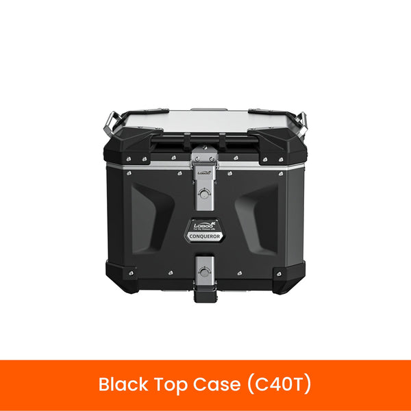 LOBOO | LOBOO CONQUEROR Aluminum Motorcycle Luggage System | C40T(40L) C45L(45L) C38R(38L) | FITS BMW F750GS / F800GS / F850GS/ADV / F900GS/ADV / R1200GS/ADV / R1250GS/ADV / KTM 1050-1290 Super ADV