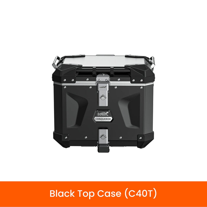 LOBOO | LOBOO CONQUEROR Aluminum Pannier & Top Case Set for BMW R1200GS / R1250GS / ADV (2013-2024) - Patented 9-Point Quick-Release System & Sliding Rack