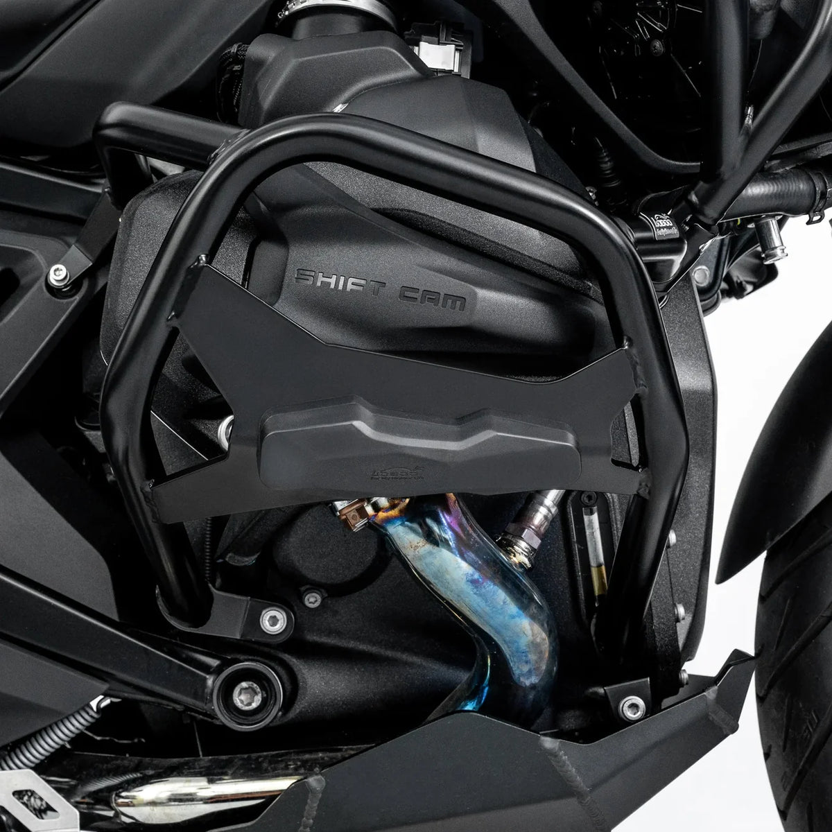 LOBOO | LOBOO Crash Bar for BMW R1300GS 2023+ – No-Drill, Cylinder Head Protection with Replaceable Cushion