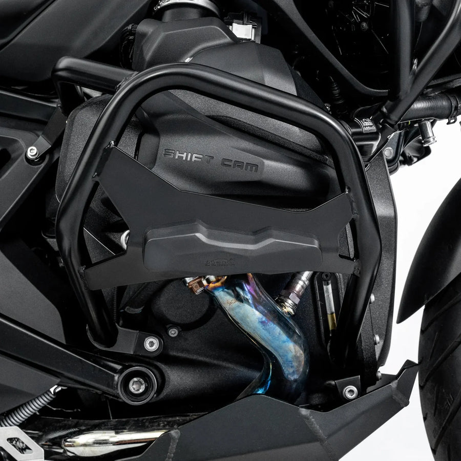 LOBOO | LOBOO Crash Bar for BMW R1300GS 2023+ – No-Drill, Cylinder Head Protection with Replaceable Cushion