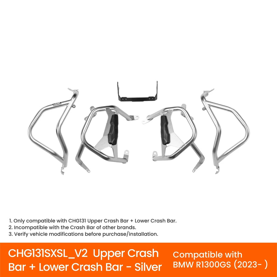 LOBOO | LOBOO Lower + Upper   Crash Bar Set  for BMW R1300GS Adventure（2024-）
