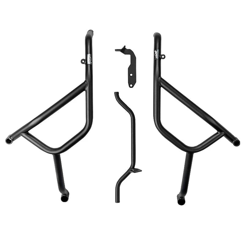 LOBOO | LOBOO Crash Bar for Ducati Desert X (2023+) | 304 Stainless Steel Engine Guard & Aux Light Mount