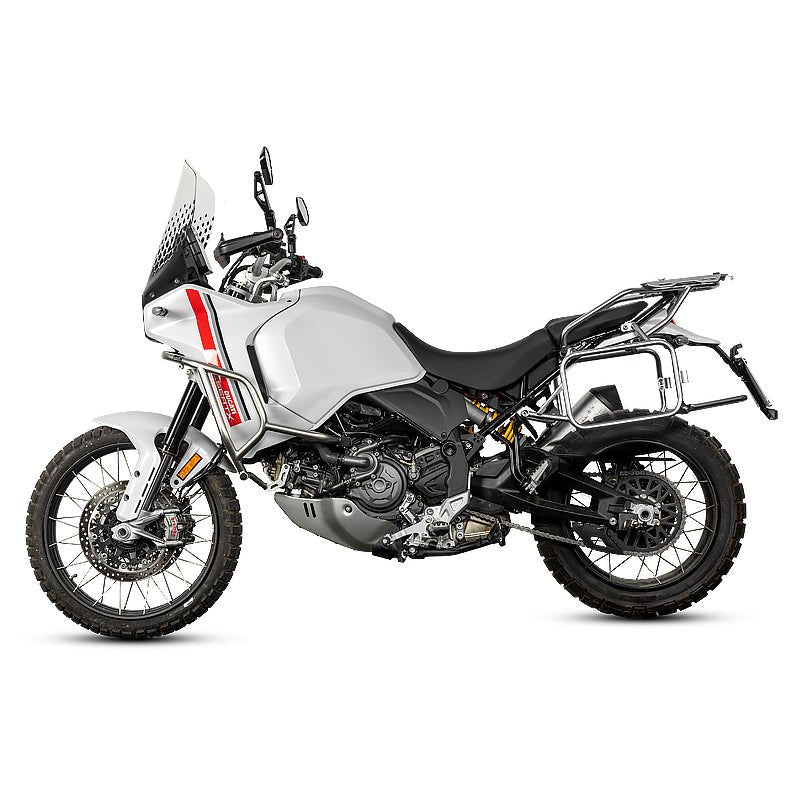 LOBOO | LOBOO Crash Bar for Ducati Desert X (2023+) | 304 Stainless Steel Engine Guard & Aux Light Mount