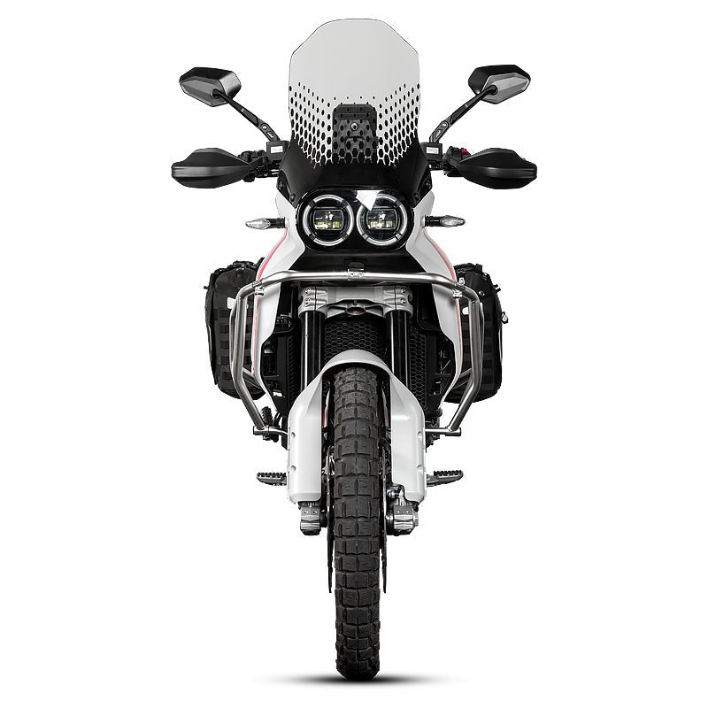 LOBOO | LOBOO Crash Bar for Ducati Desert X (2023+) | 304 Stainless Steel Engine Guard & Aux Light Mount