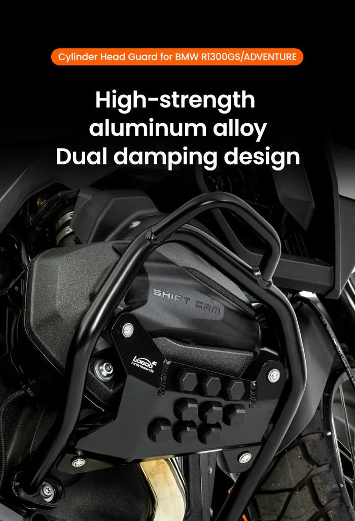 LOBOO Cylinder Head Guard for BMW R1300GS / Adventure (2023+)
